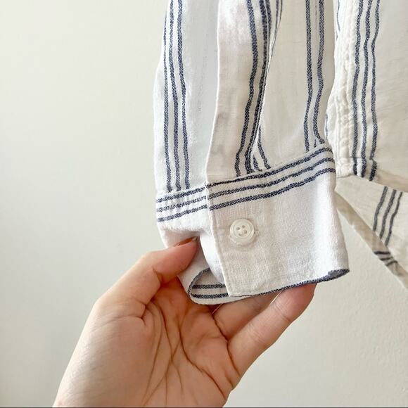 Rails Matea Lace-Up Blouse in Flamenco Stripe - Picture 6 of 8